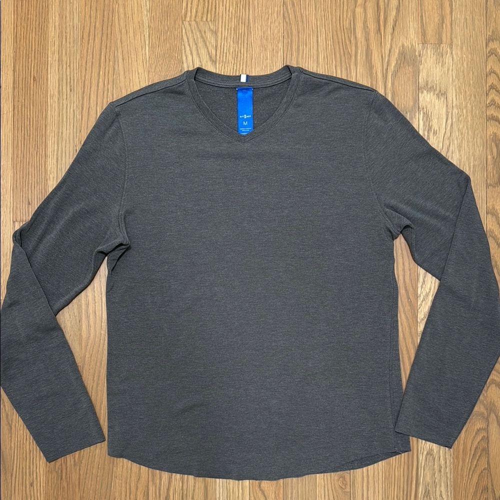 Kit and Ace Gray Long Sleeve Crew Neck Tee